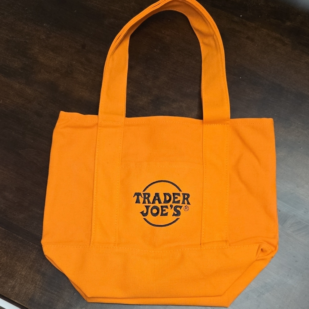 Trader Joe's Canvas Orange Tote Bag